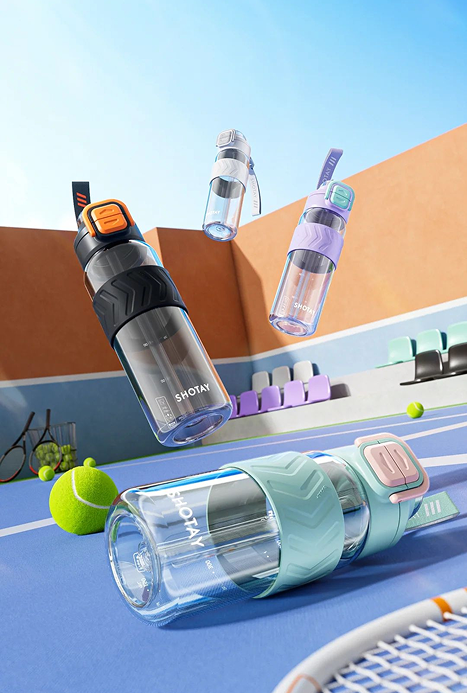 Ploximaro premium sports water bottle with ergonomic design